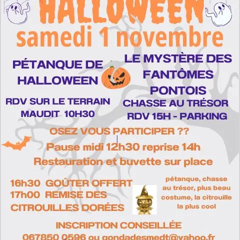 Concours de pétanque et chasse au trésor | Halloween_Pontevès