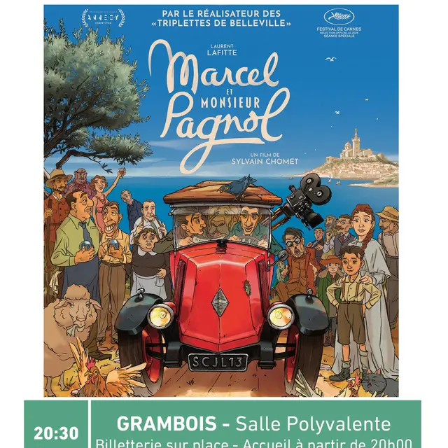 La Tournée du Cigalon  à Grambois :    MARCEL ET MONSIEUR PAGNOLUN SIMPLE ACCIDENT_Grambois