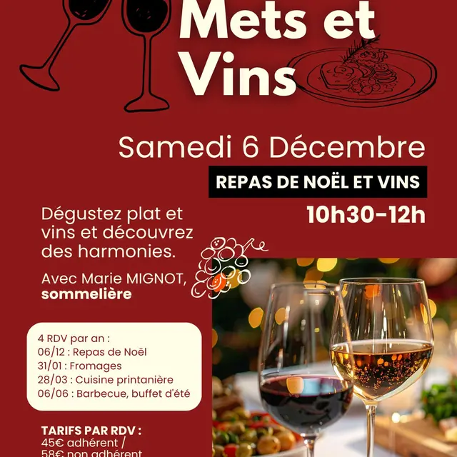 Mets et vins : Repas de Noël_Saint-Gervais-les-Bains