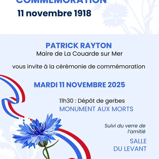 Cérémonie du 11 novembre_La Couarde-sur-Mer