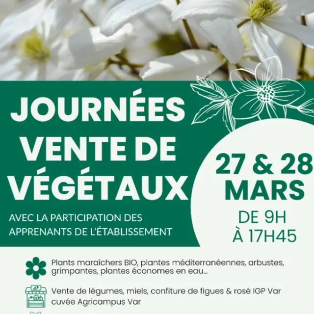 Vente de vegetaux du lycée Agricampus_Hyères