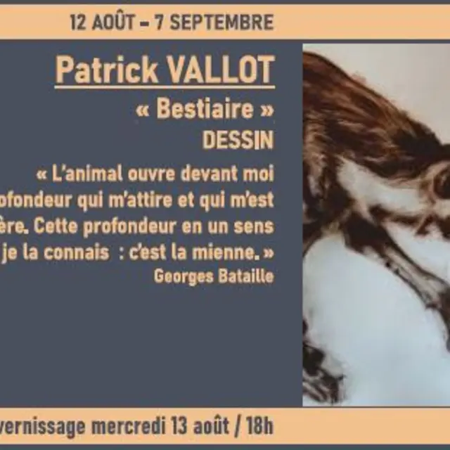 Exposition dessin Bestiaire de Patrick Vallot - Art dans la Nef