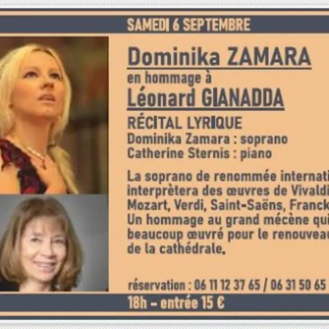 Récital lyrique  Hommage à Léonard Gianadda - Musique dans la Nef