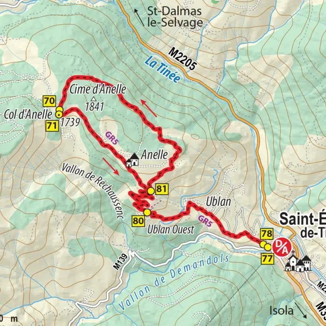 Randonnée Circuit du bois d'anelle_Saint-Étienne-de-Tinée