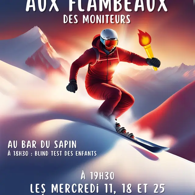 Descente aux Flambeaux des Moniteurs_Corrençon-en-Vercors