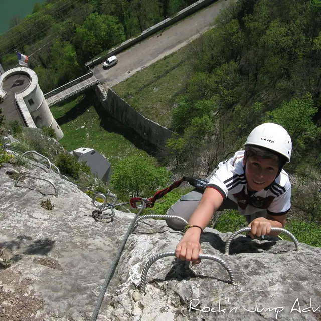 via ferrata fort l'ecluse pays de gex