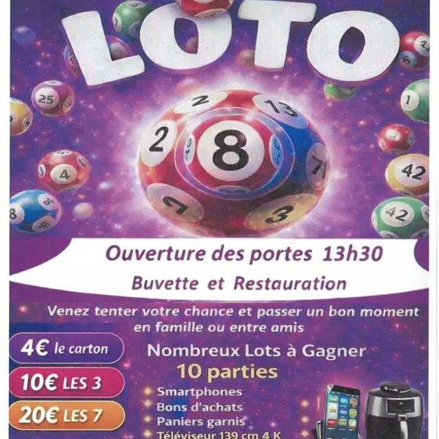 Super loto de l'association Animations Loisirs Marignane
