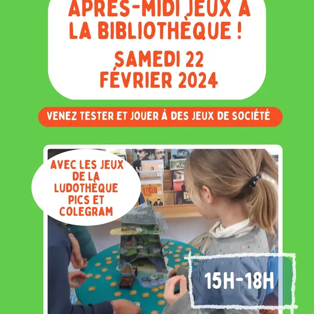 Après-midi jeux à la bibliothèque !_L'Argentière-la-Bessée