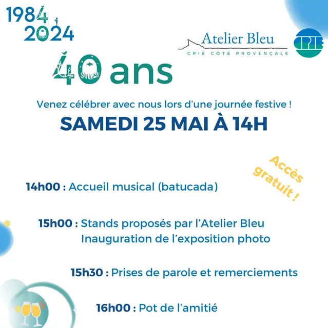 Les 40 ans de l'Atelier Bleu