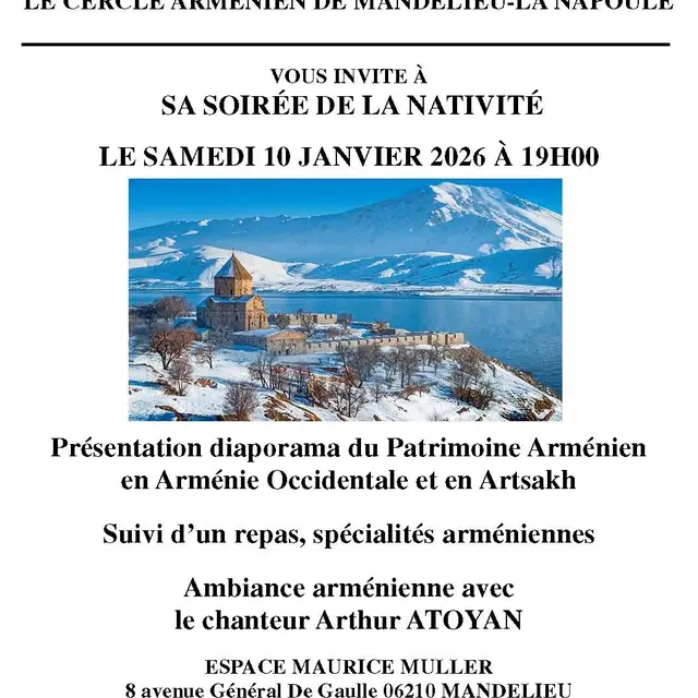 Soirée de la Nativité - Cercle Arménien de Mandelieu-La Napoule_Mandelieu-La Napoule