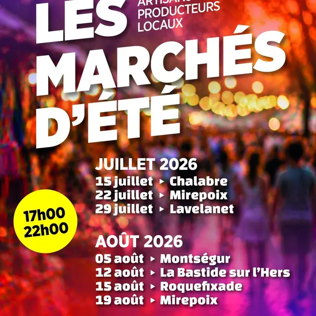 Marchés été 2026