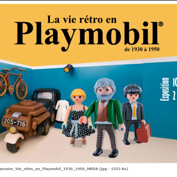 Visite guidée de l'exposition La vie rétro en Playmobil, de 1930 à 1950_Nantua