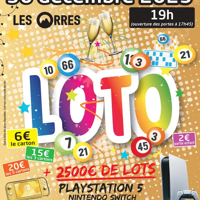 Grand Loto du Nouvel An_Les Orres