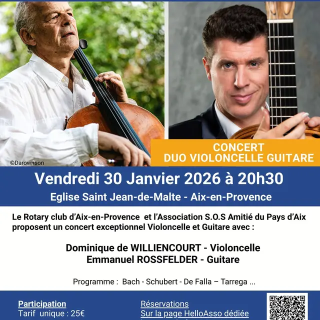 Concert Violoncelle et Guitare