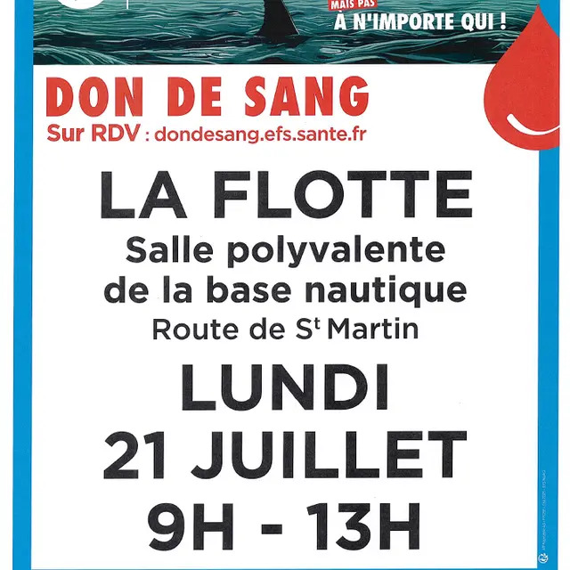 Don du sang - La Flotte en Ré_La Flotte