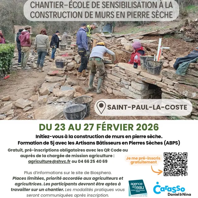Atelier construction - Treilles et terrasses_Saint-Paul-la-Coste
