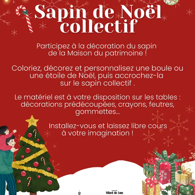 Atelier - Réalise ta déco de Noël_Villard-de-Lans