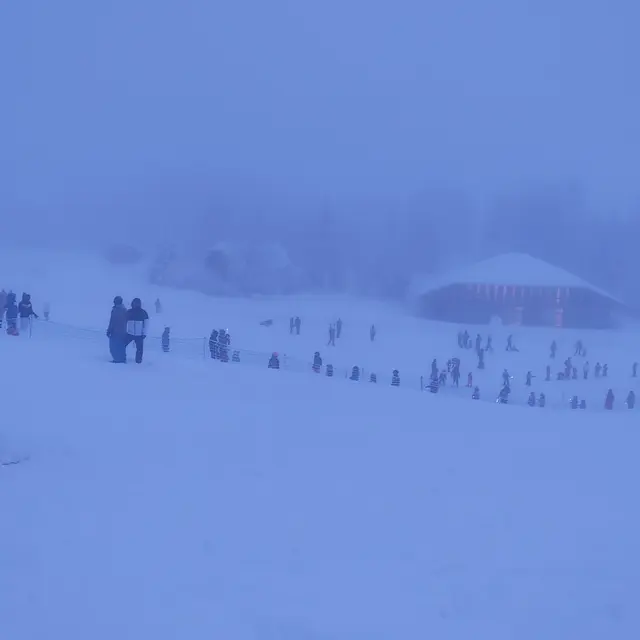 Descente aux flambeaux des enfants_La Féclaz