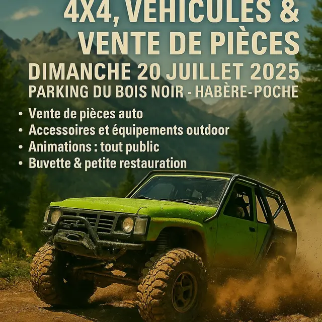 Exposition et bourse de pièces auto et 4 X 4_Habère-Poche