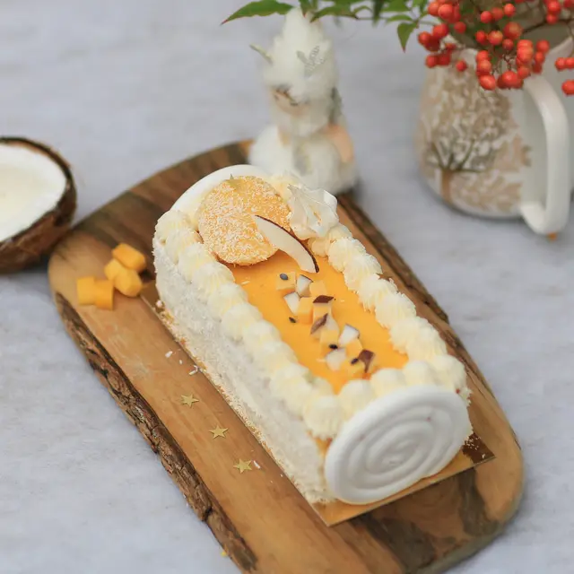 bûche coco mangue passion