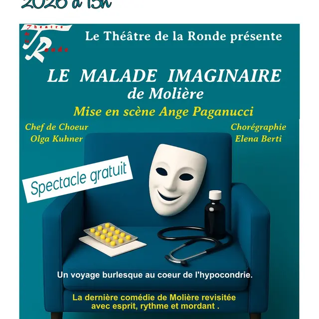 Théâtre : Le malade imaginaire de Molière_Aubignan