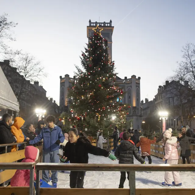Patinoire sentier de glace