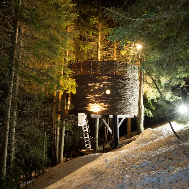 Cabane entre terre et ciel