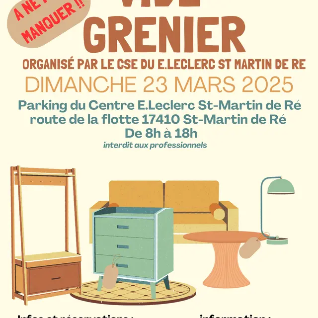 Vide-Grenier du CSE Leclerc_Saint-Martin-de-Ré