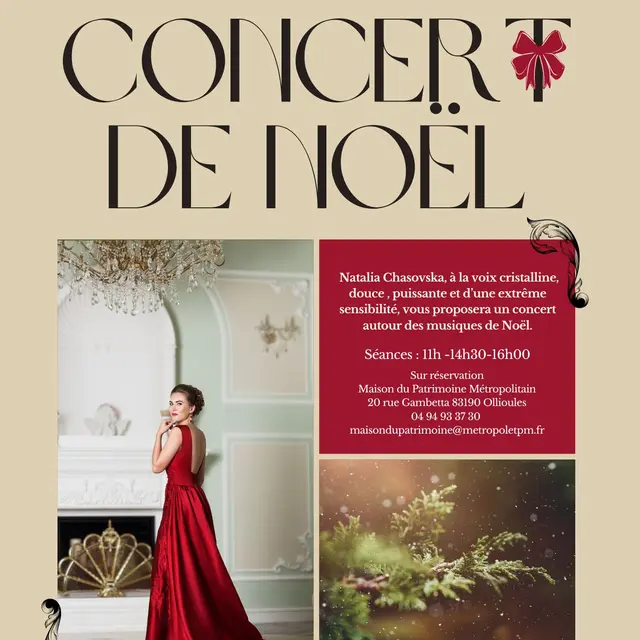 Concert de Noël avec Natalia Chasovska