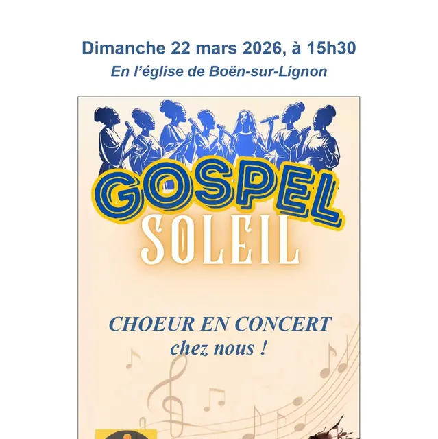 Gospel Soleil - Concert_Boën-sur-Lignon