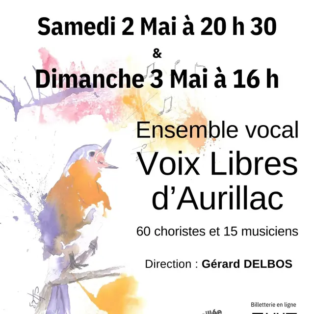 Affiche du concert chœur et orchestre