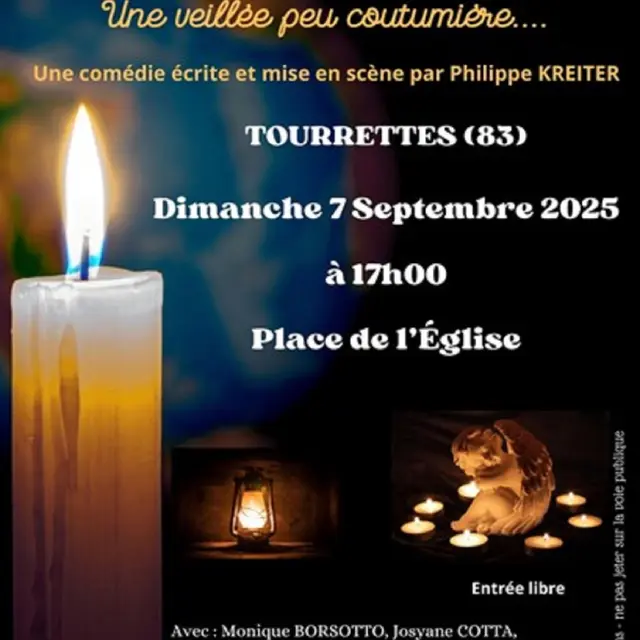 Théâtre : Une veillée peu coutumière_Tourrettes