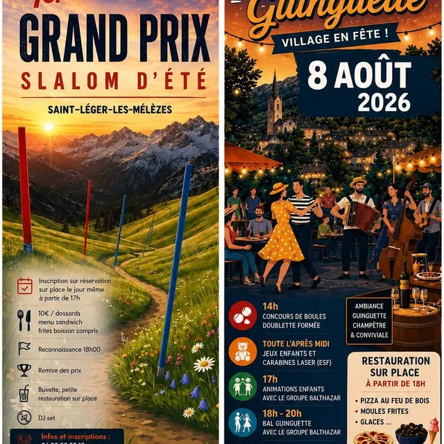 Week-end Guinguette et slalom_Saint-Léger-les-Mélèzes