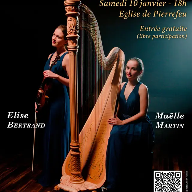 Concert violon et harpe_Pierrefeu-du-Var