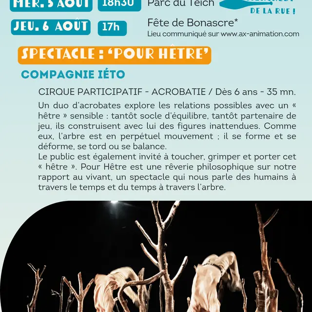 Spectacle : POUR HETRE_Ax-les-Thermes