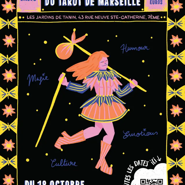 Affiche spectacle Le voyage initiatique du tarot de Marseille