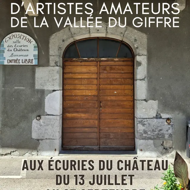 Expositions estivales aux écuries du château_Samoëns
