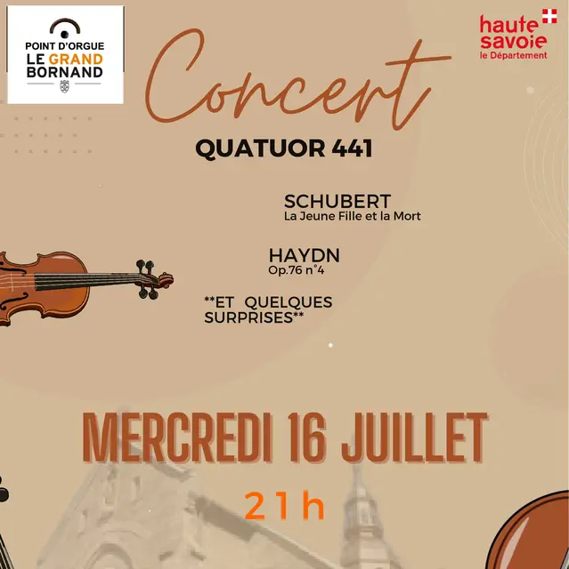 Concert Quatuor à cordes_Le Grand-Bornand