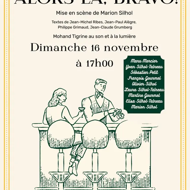 Théâtre : Alors là, bravo !_La Couarde-sur-Mer