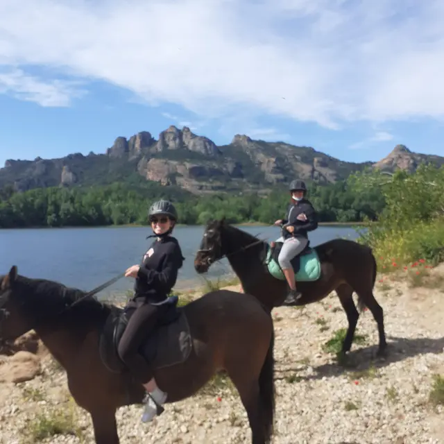 Cours d'équitation avec la Cavale