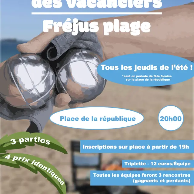 Tournoi de pétanque des vacanciers_Fréjus