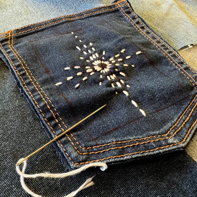 Au labo du Château : Sashiko : l'étoile de Noël_Sallanches