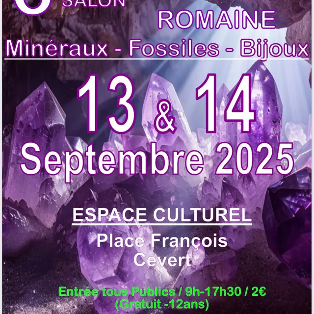 6e Salon des minéraux, fossiles et bijoux_Vaison-la-Romaine