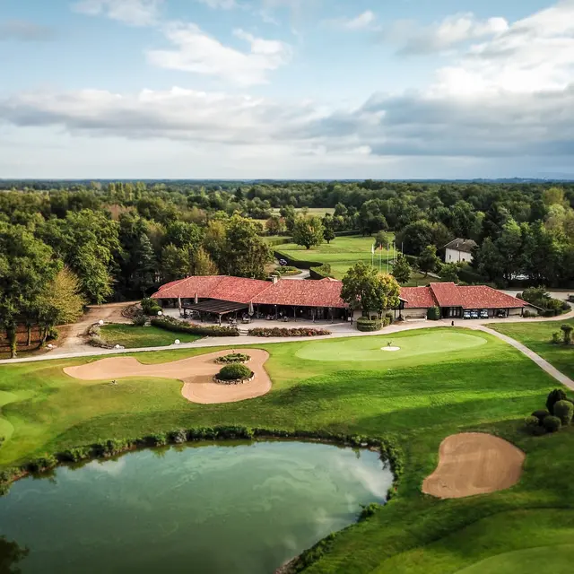Vue aérienne du Golf de la Bresse