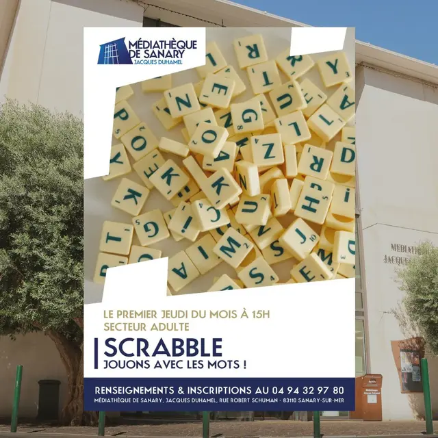 Scrabble : Jouons avec les mots !_Sanary-sur-Mer