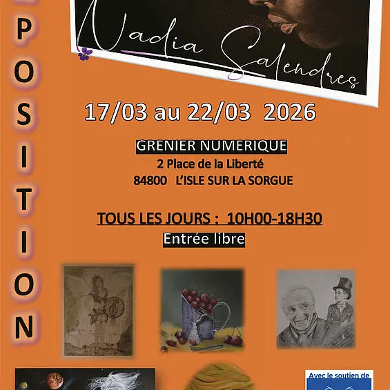 Exposition de peinture Nadia SALENDRES_L'Isle-sur-la-Sorgue