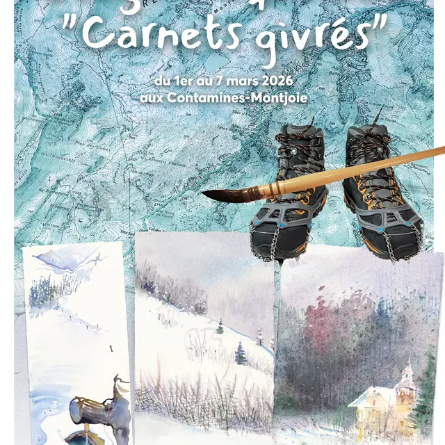 Stage d'aquarelle : Carnets de neige_Les Contamines-Montjoie