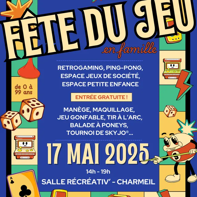 Affiche FETE DU JEU CHARMEIL