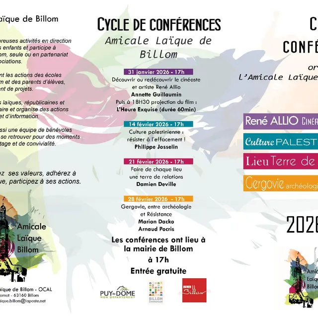 Conférence - le cinéaste et artiste René Allio_Billom