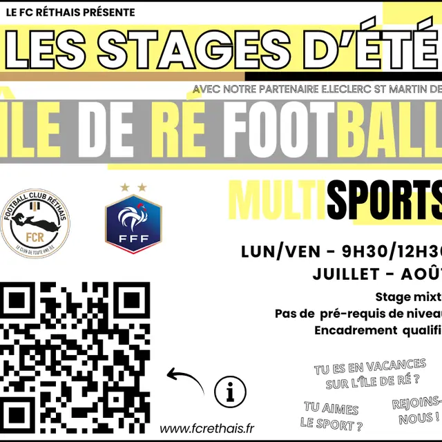 Affiche stage d'été